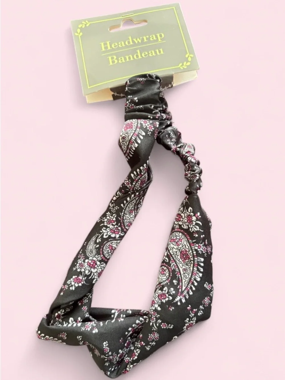 scünci Headwrap Headband & Jumbo Elastics 8ct Multicolor Animal Print Twist